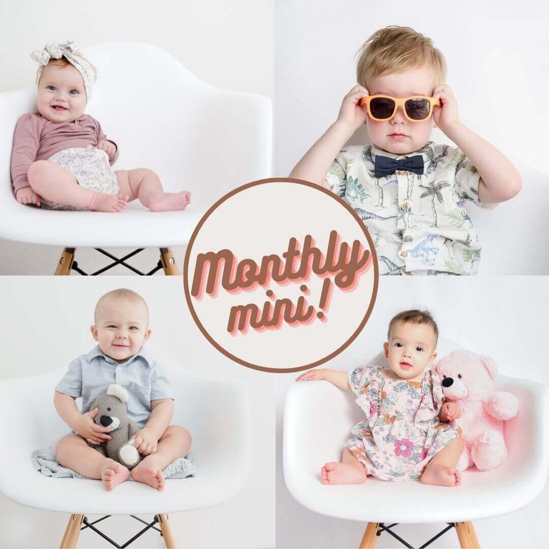 Brisbane pop-in mini session photo of baby and toddler with teddy bears - Twin Lotus Production
